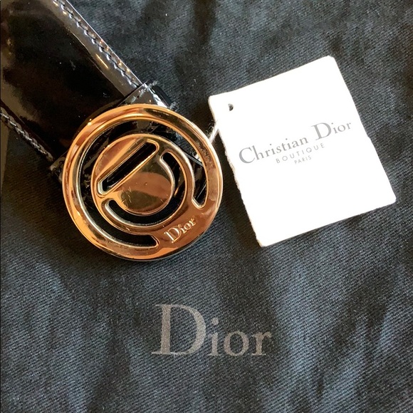 Dior Accessories - 💯 Christian Dior initiales 4cm Verni Patent Belt